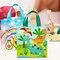 Wrapables Non-Woven Reusable Gift Bags with Handles for Parties, Birthdays, Favors and Treats (Set of 8)